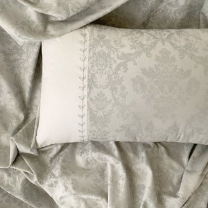 Athena - Silver Grey Cotton Bedsheet - Available for Twin, Queen, King, and Super King Sized Bed - Studio Covers