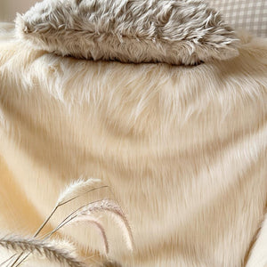 Sunkissed - Faux Fur Luxe Throw Blanket - Studio Covers